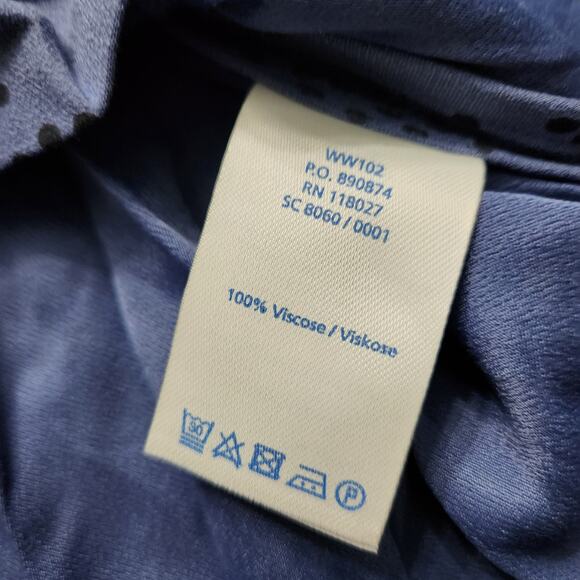 NWT Boden Abstract Dot Blue Viscose Dress Size 14 L - Picture 4 of 6